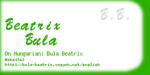 beatrix bula business card